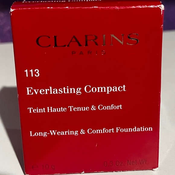 CLARINS NIB Everlasting Long Wearing Comfort Foundation Compact Chestnut 113 $44 - Picture 2 of 2